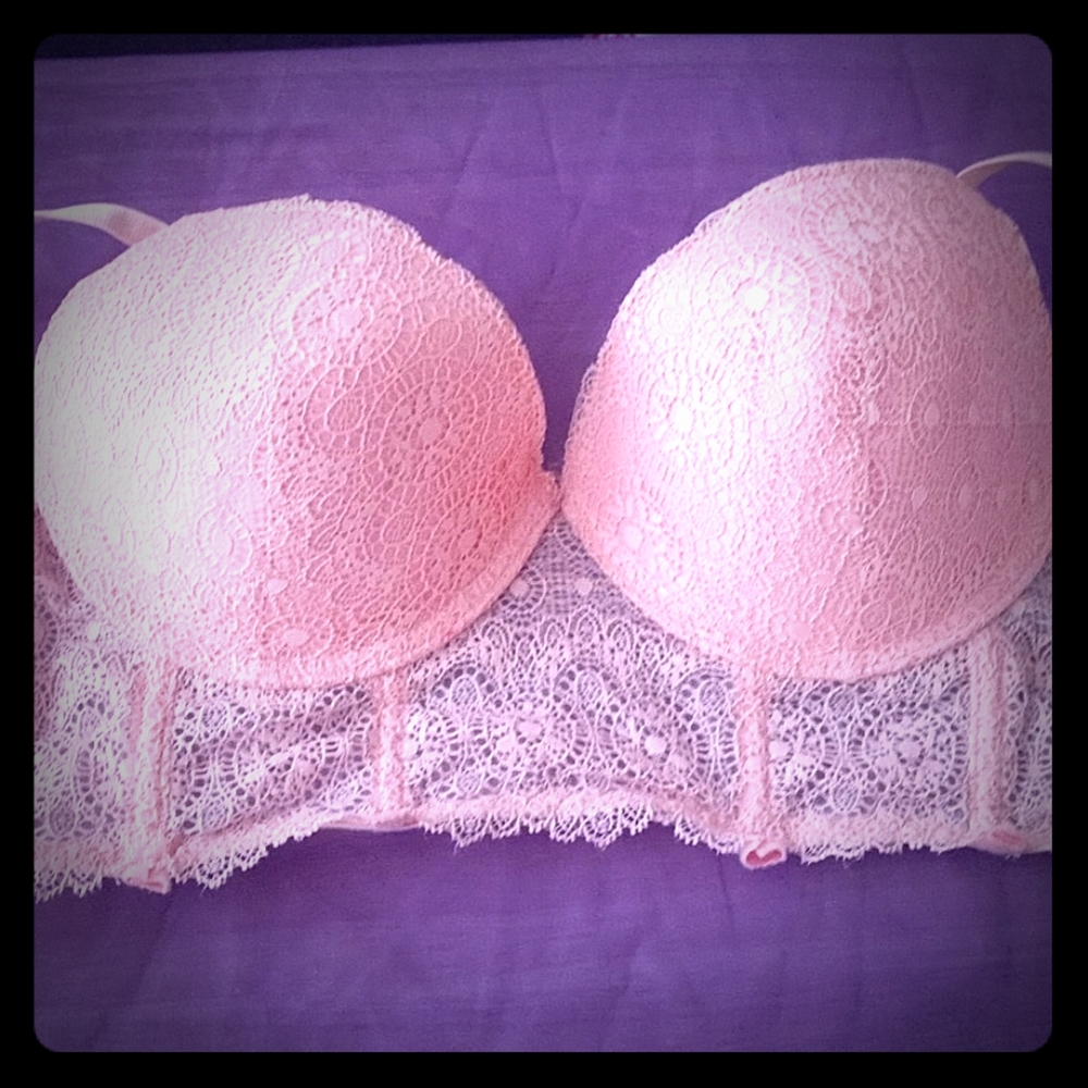 Pink women's sexy braw